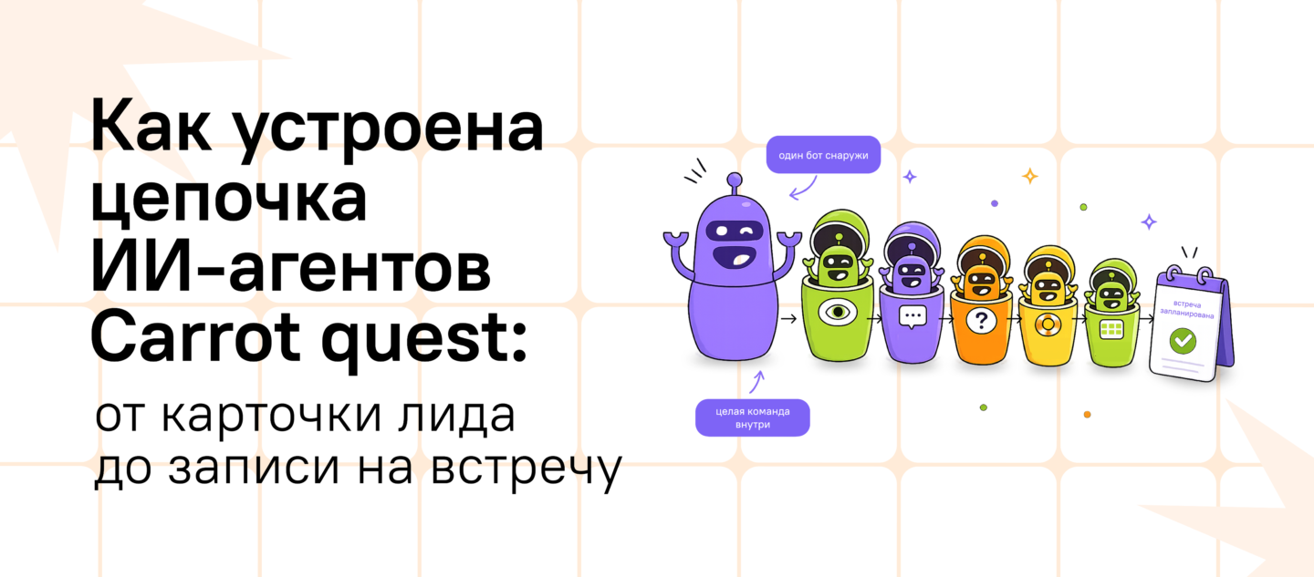 Как устроена цепочка ИИ-агентов Carrot quest: от карточки лида до записи на встречу
